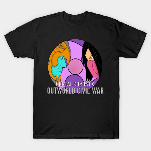 Mortal Kombat X Civil War T-Shirt by Jawes